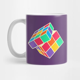 Rubiks Cube 90s Cute Colors Mug